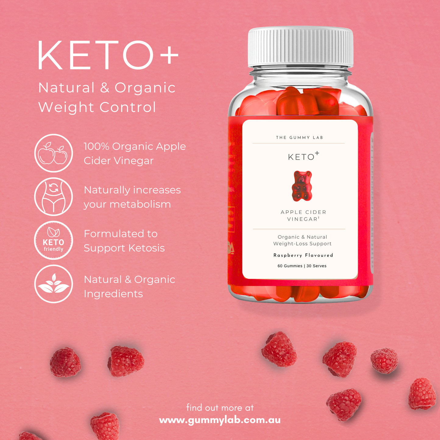 Keto+ Apple Cider Vinegar Gummies image 2