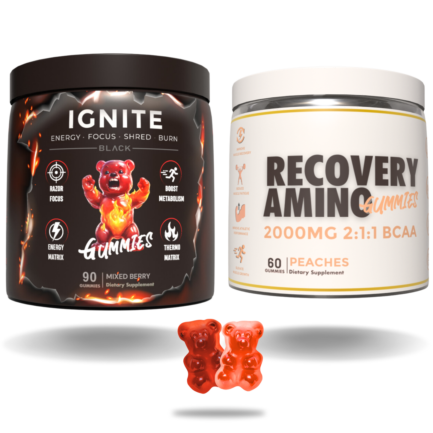 Ignite Stim Fat Burner + BCAA Recovery Gummies image 0