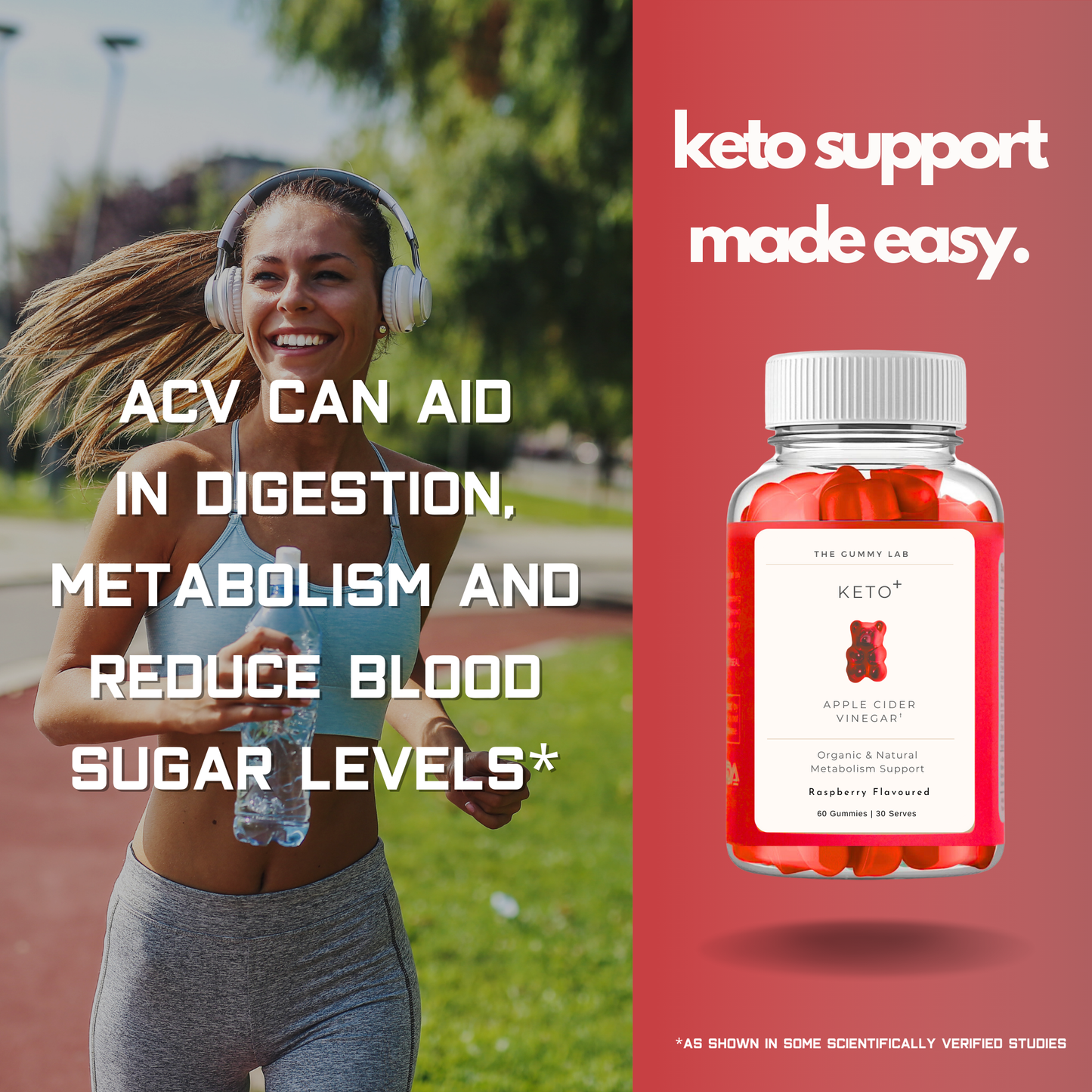 Keto+ Apple Cider Vinegar Gummies image 1