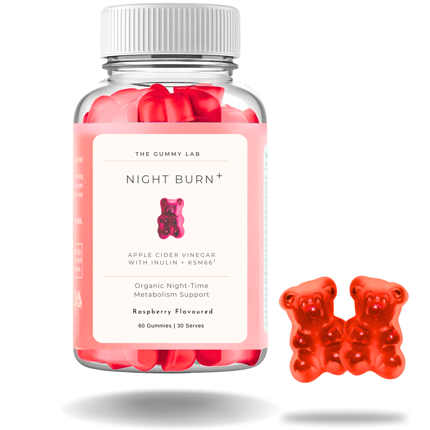 Night Burn Gummies with KSM-66 - Organic Night Time Weight Management