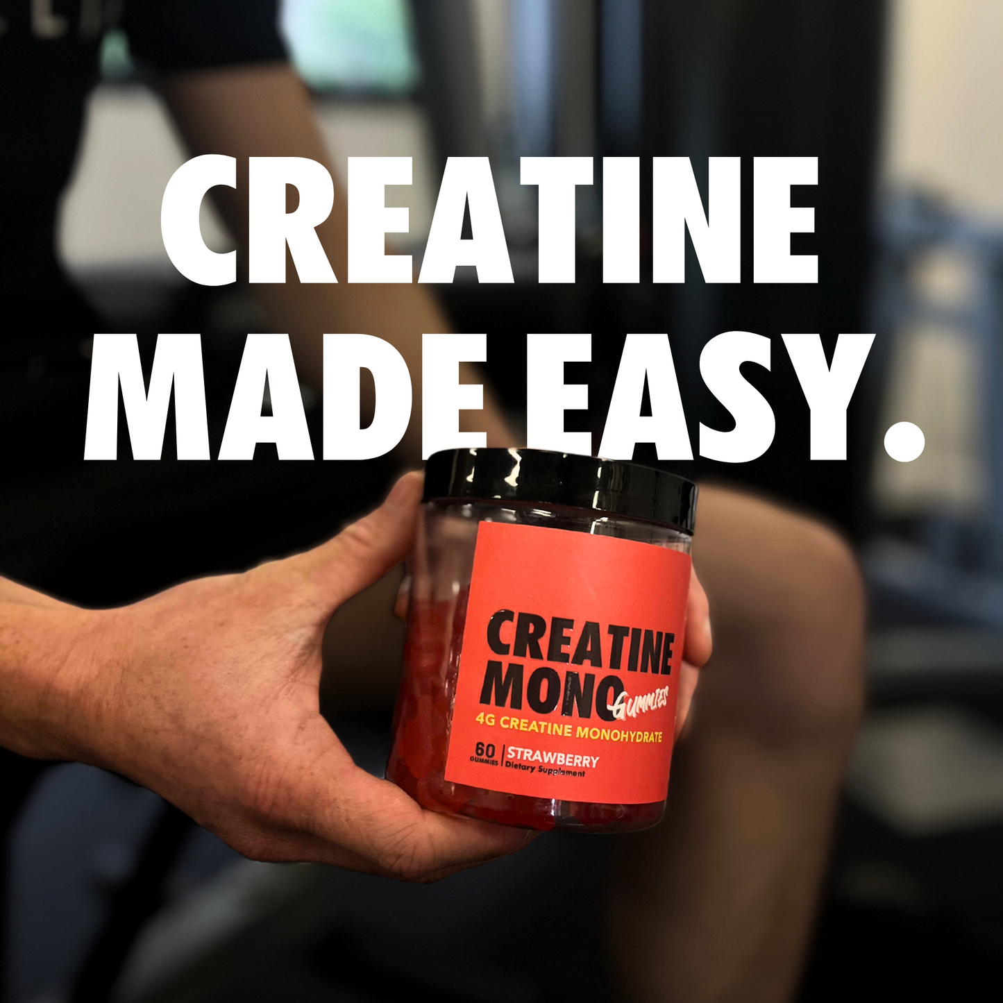 Creatine Monohydrate Gummies 4g per serve - Strawberry