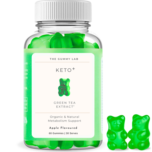 Keto+ Gummies with Green Tea Extract - Apple Flavor