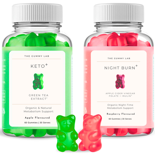 Day Burn & Night Burn Gummies Twin Pack - Apple & Raspberry Flavour