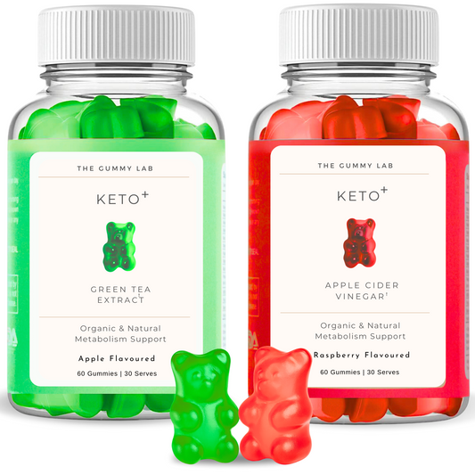 Day Burn Keto Gummies Twin Pack - Apple & Raspberry Flavour