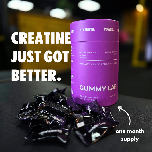 Creatine Monohydrate Gummies 5G Grape Burst 90 Individually Wrapped Pieces
