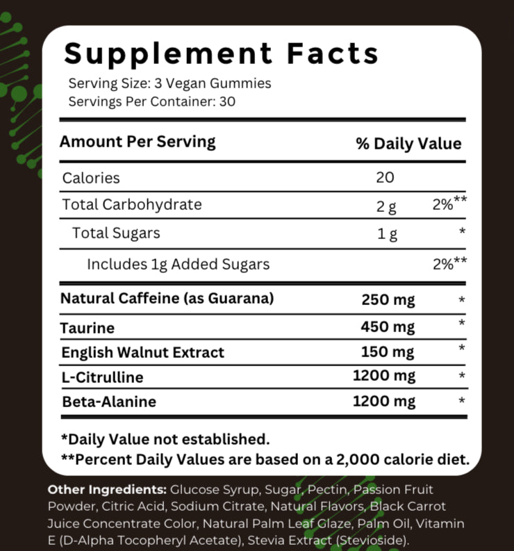 Kraken - Stim Pre Workout Gummies 60 Serves image 3