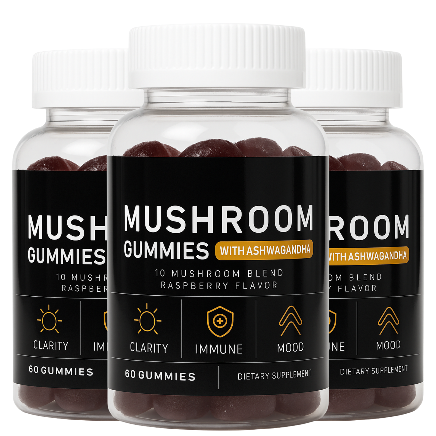 10 in 1 Mushroom Blend Gummies with Reishi, Lion's Mane & Chaga