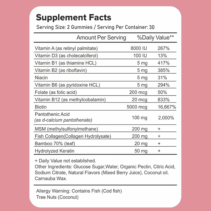 Glow+ Collagen Gummies - Strawberry Flavour image 6