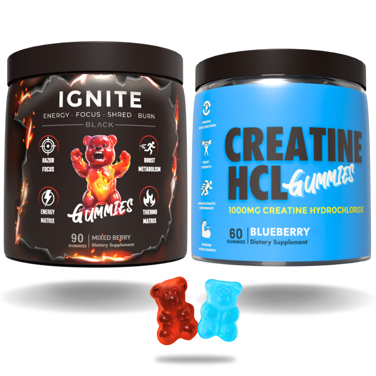 Ignite Stim Fat Burner + Creatine HCL Gummies image 0