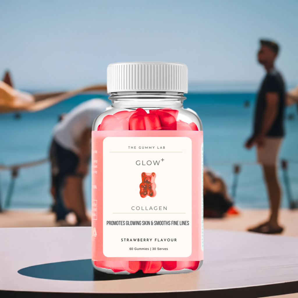 Glow+ Collagen Gummies - Strawberry Flavour image 2