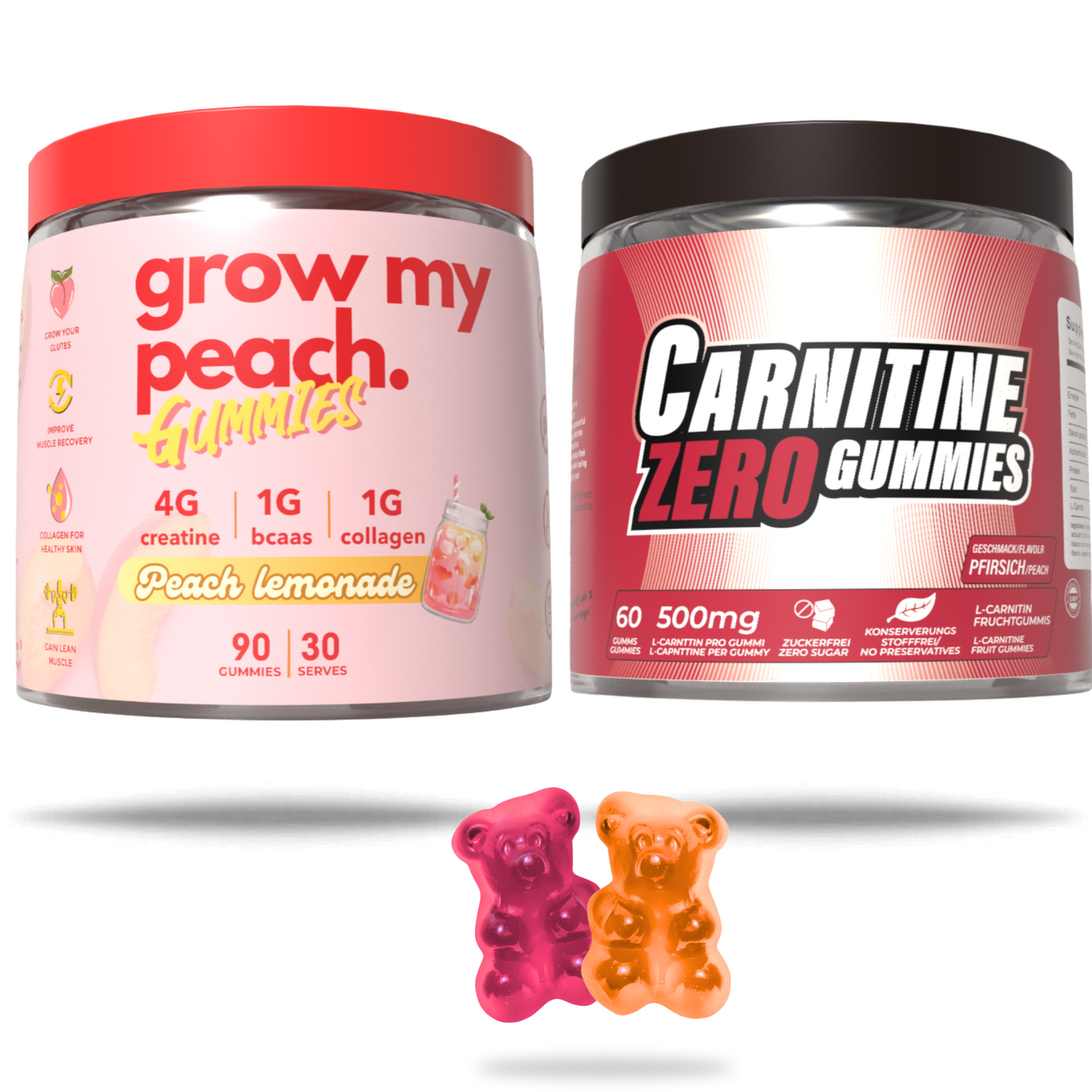 Booty Builder Gummies + Carnitine Fat Burner Gummies