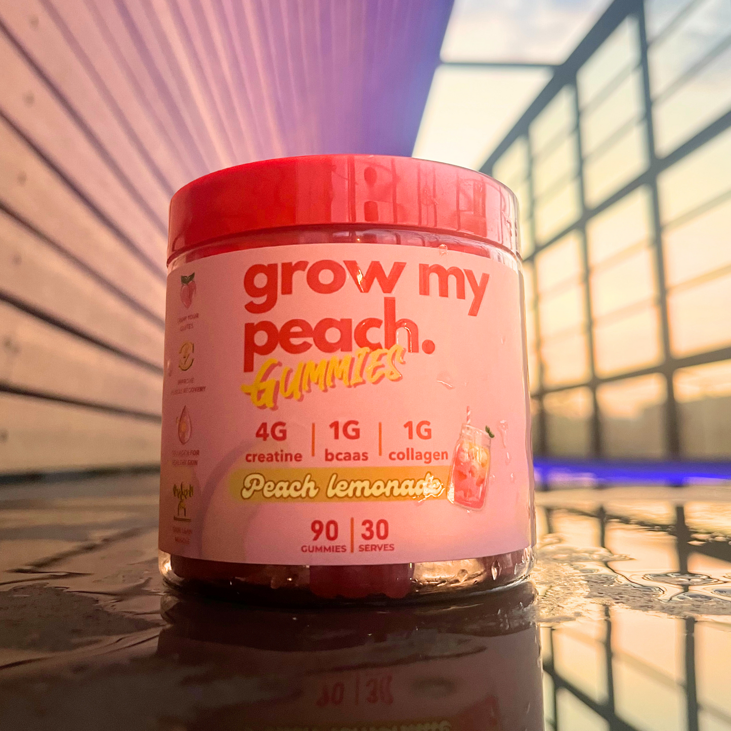 Grow My Peach Gummies - Booty Builder with Creatine, BCAAs & Collagen