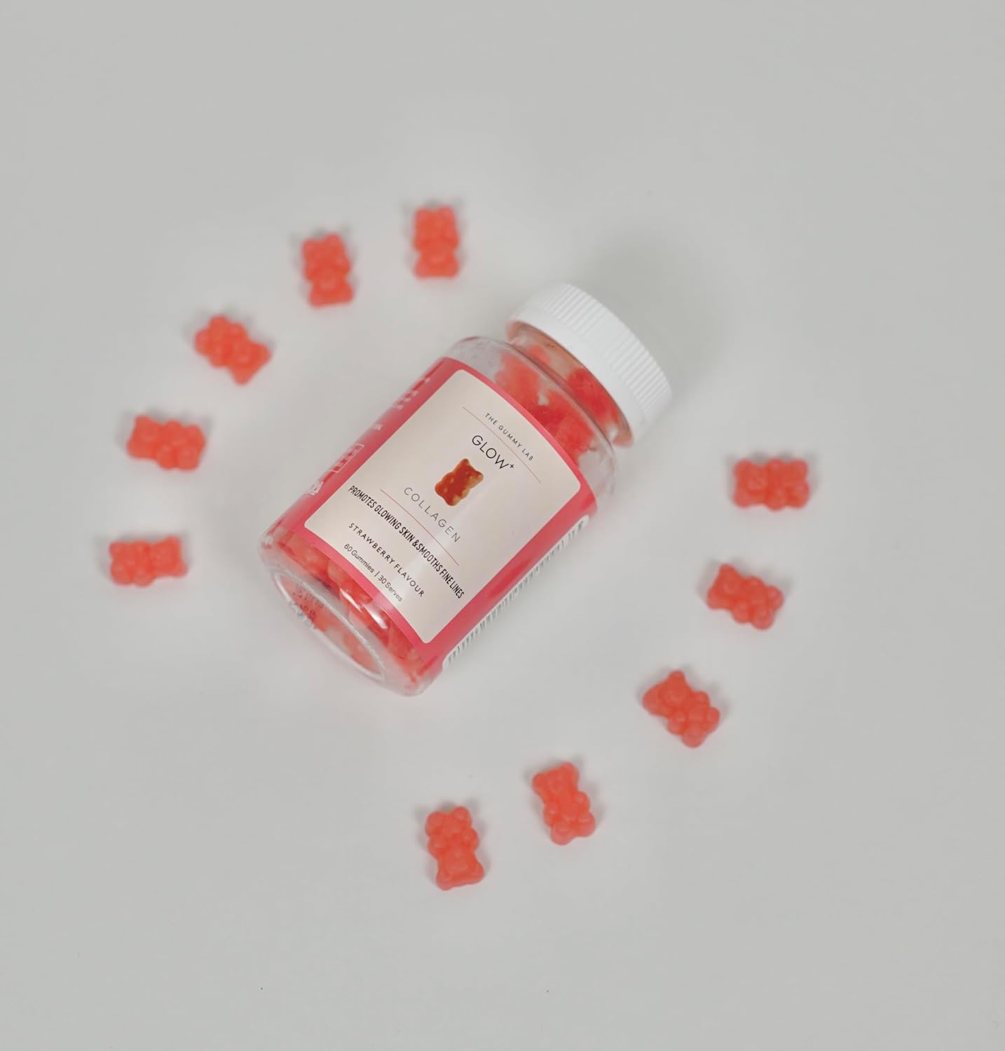 Glow+ Collagen Gummies - Strawberry Flavour image 3