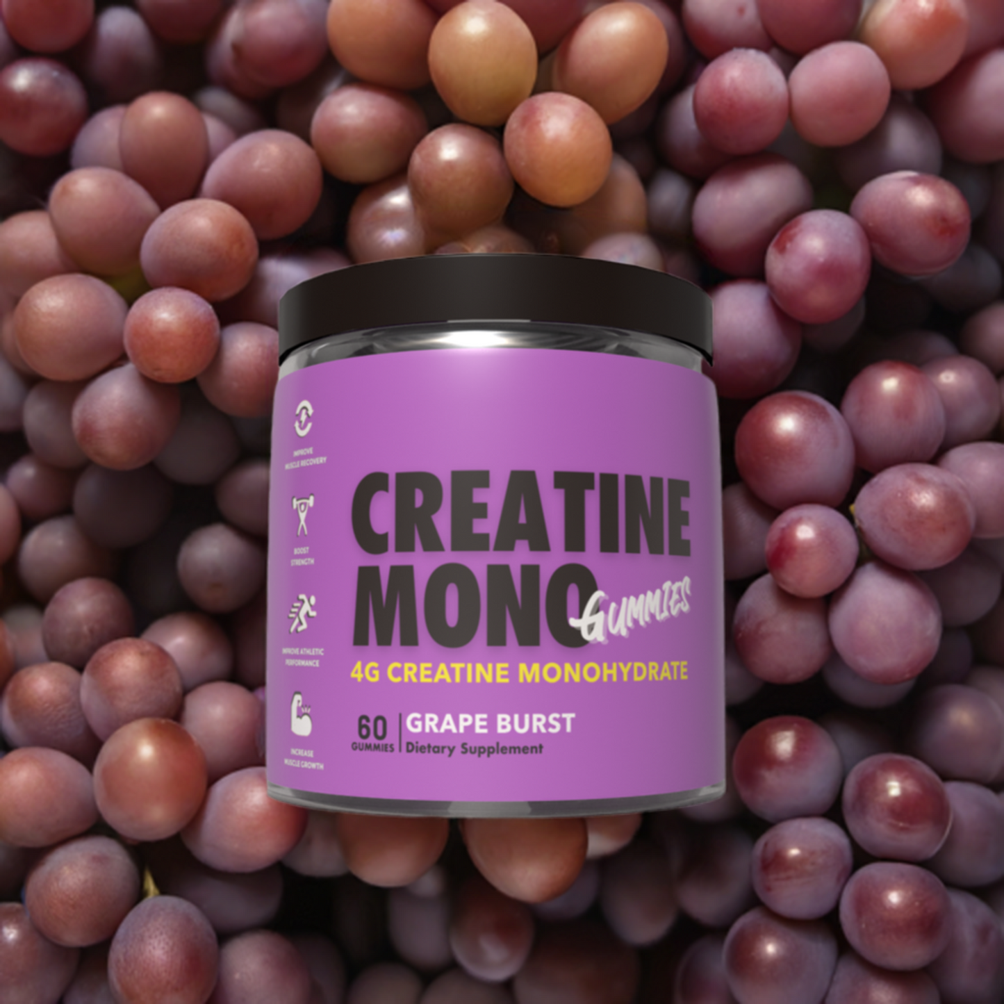Creatine Mono Gummies 4g Grape Burst image 6