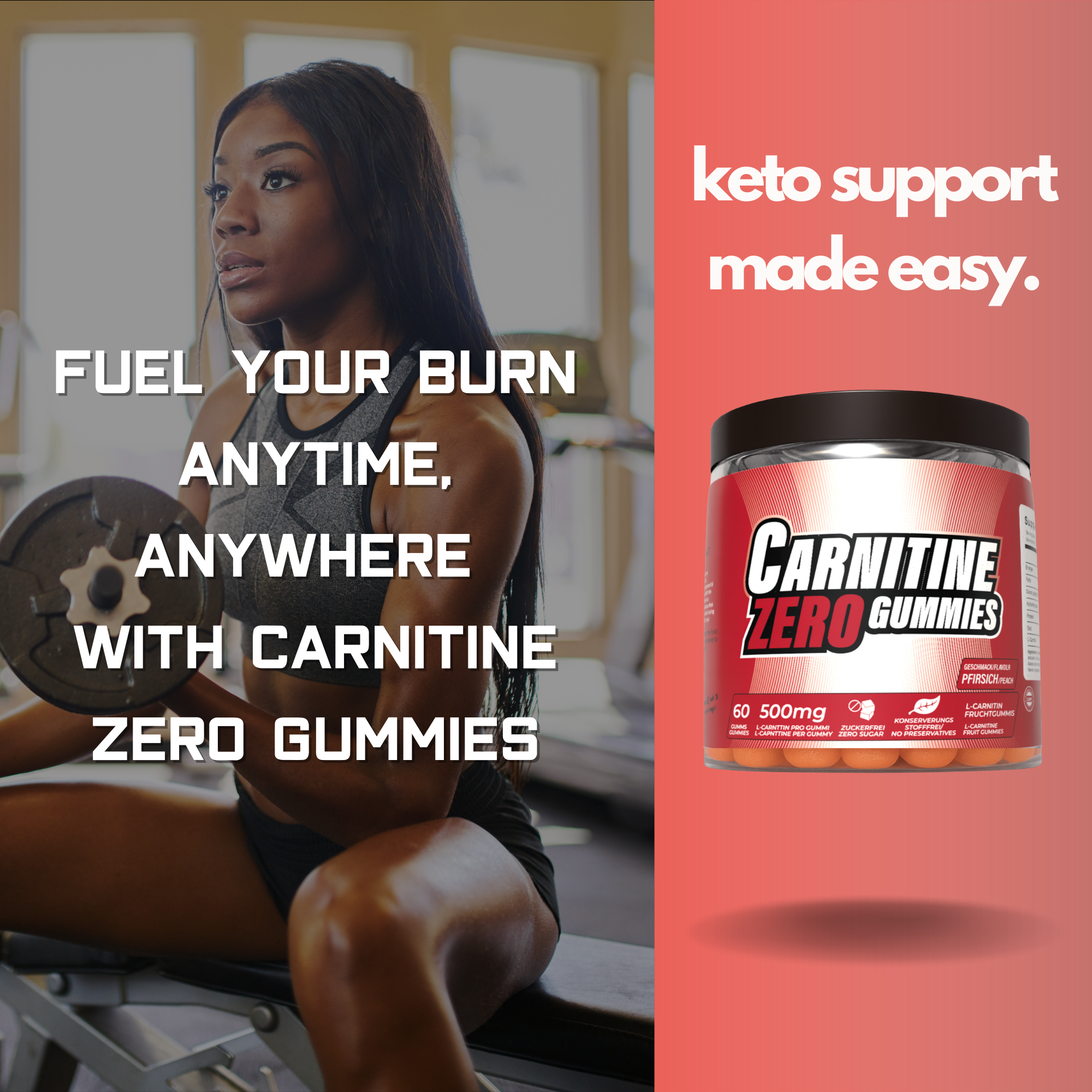 Booty Builder Gummies + Carnitine Fat Burner Gummies