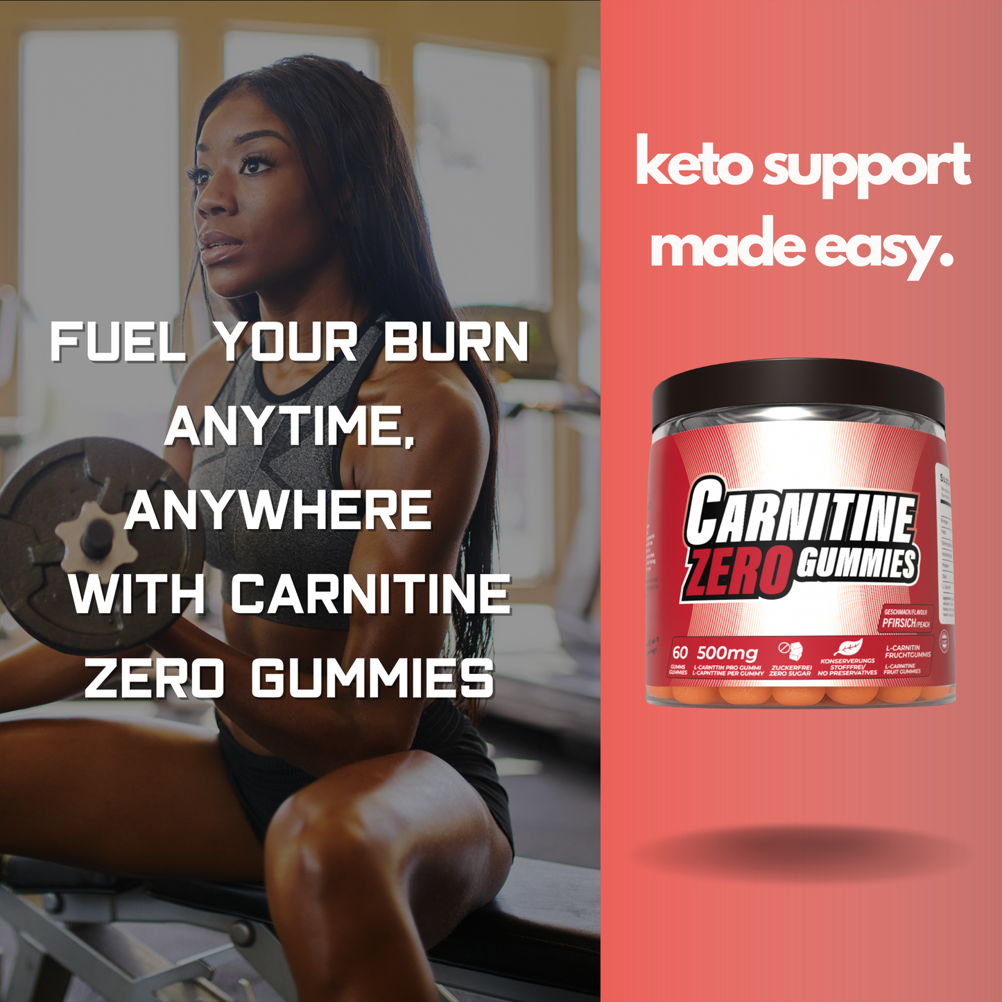 Booty Builder Gummies + Carnitine Fat Burner Gummies