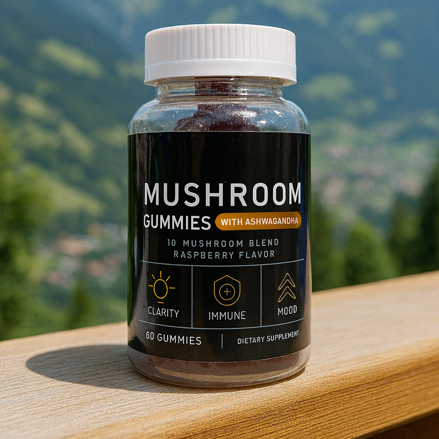 10 in 1 Mushroom Blend Gummies with Reishi, Lion's Mane & Chaga