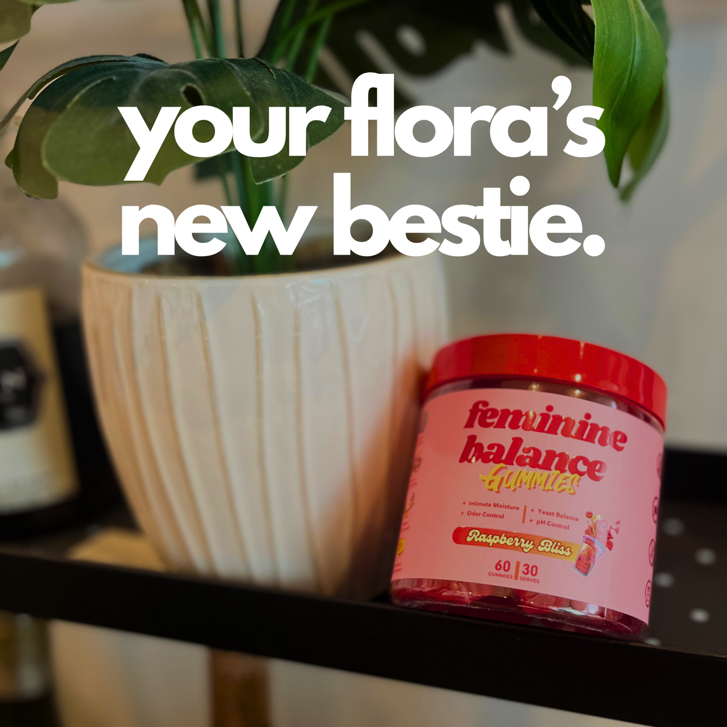 Feminine Balance Probiotic Gummies for Women with Cranberry