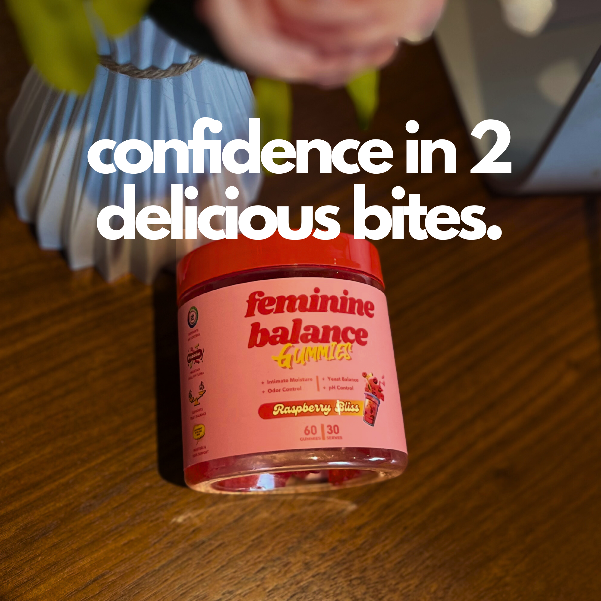 Feminine Balance Probiotic Gummies for Women with Cranberry