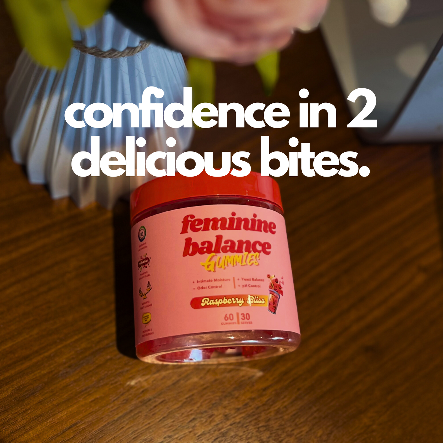 Feminine Balance Probiotic Gummies for Women with Cranberry