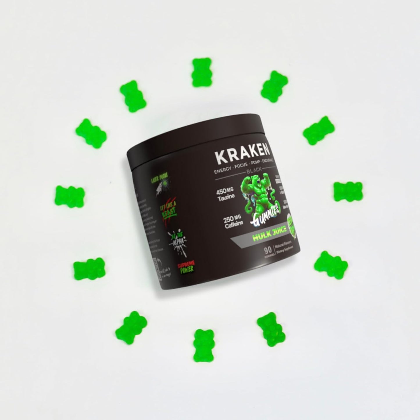Kraken Gummies - Stim Pre Workout Gummies 60 Serves