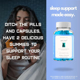 Nighttime Wellness Gummies with Ashwaganda - Blueberry Flavour