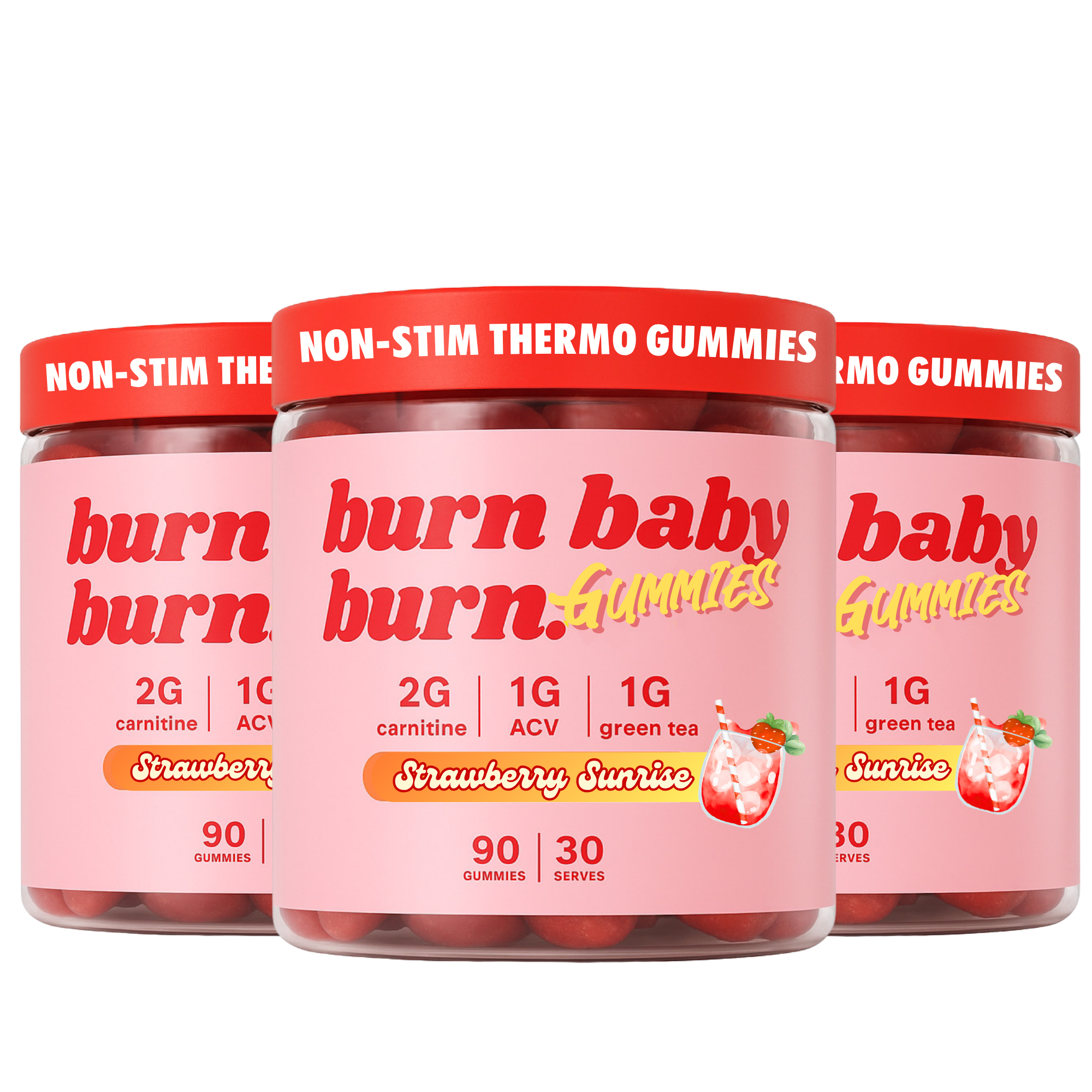 Burn Baby Burn® – Preworkout Thermo Fat Burner Gummies with L-Carnitine
