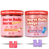 Burn Baby Duo – Day & Night Burn Gummies with Ashwagandha & L-Carnitine | Twin Pack
