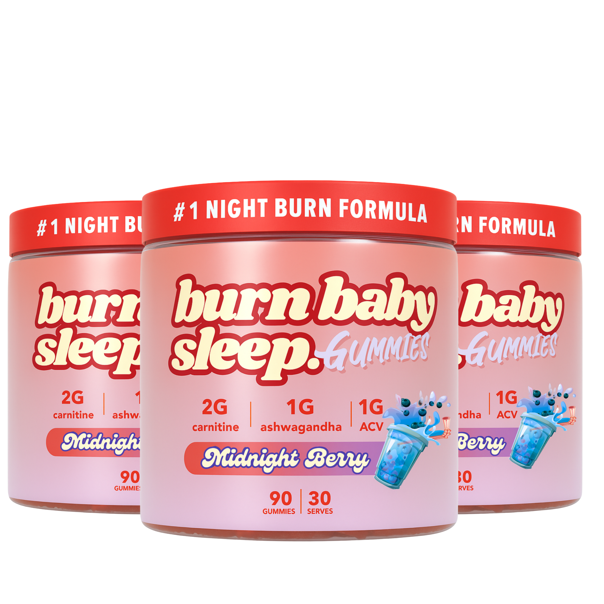Burn Baby Sleep® – Night Burn Gummies with L-Carnitine & Ashwagandha