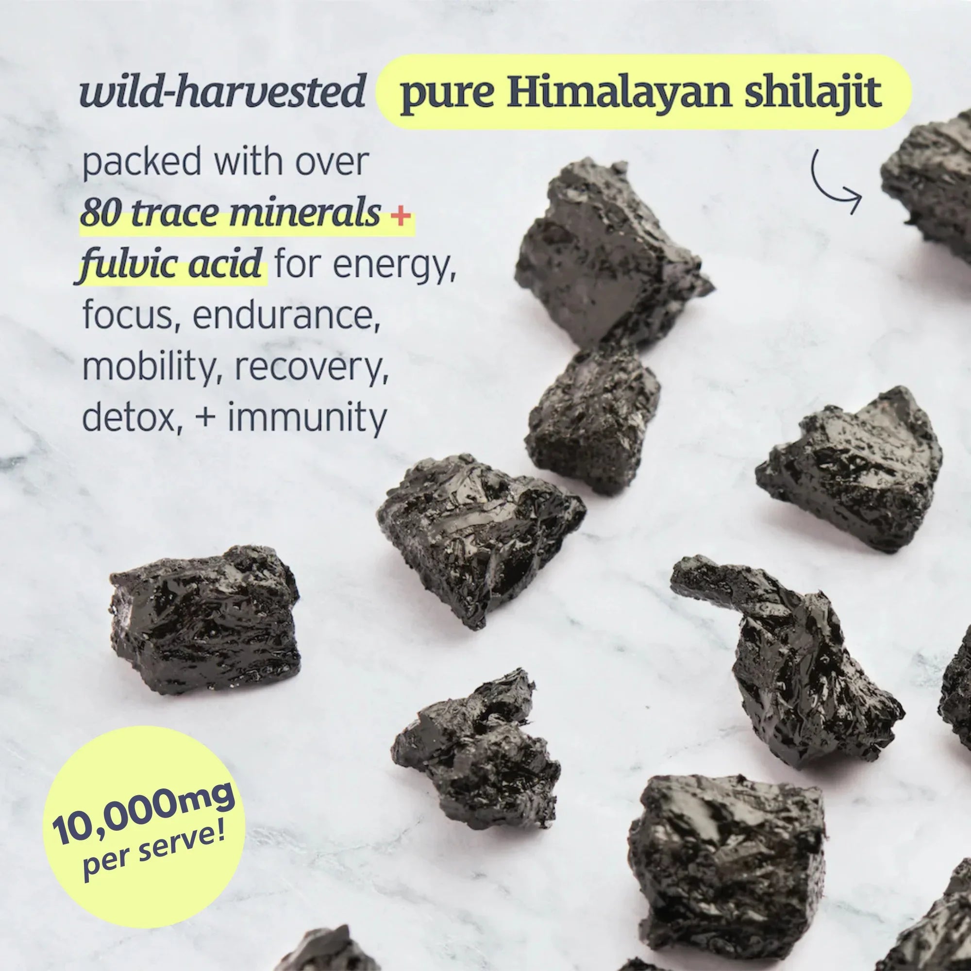 Shilajit Gold Gummies with Ashwagandha, Gokshura & more