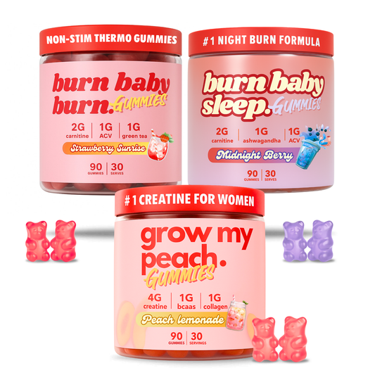 Women’s Gym Stack – Day Burn, Night Burn & Booty Builder Gummies