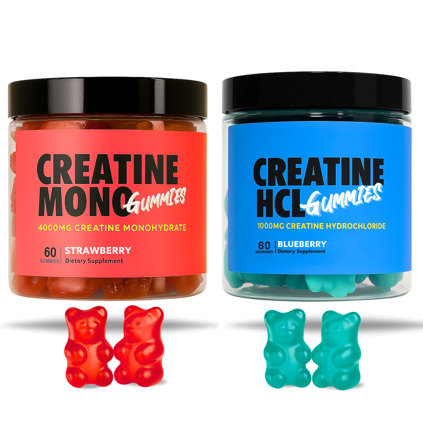 Lean Performance Stack – Strawberry Mono × Blueberry HCL Creatine Gummies