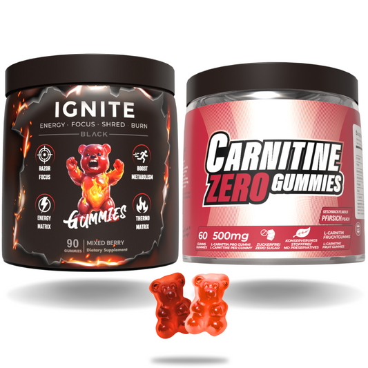 Thermo Burn Preworkout Energy Stack – Carnitine × Ignite Fat Burn Gummies