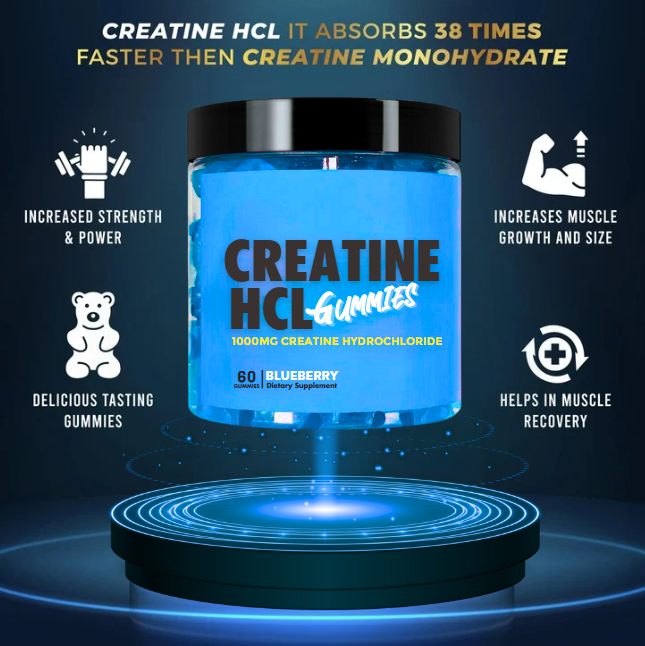 Lean Training Stack – Grape Mono × Blueberry HCL Creatine Gummies