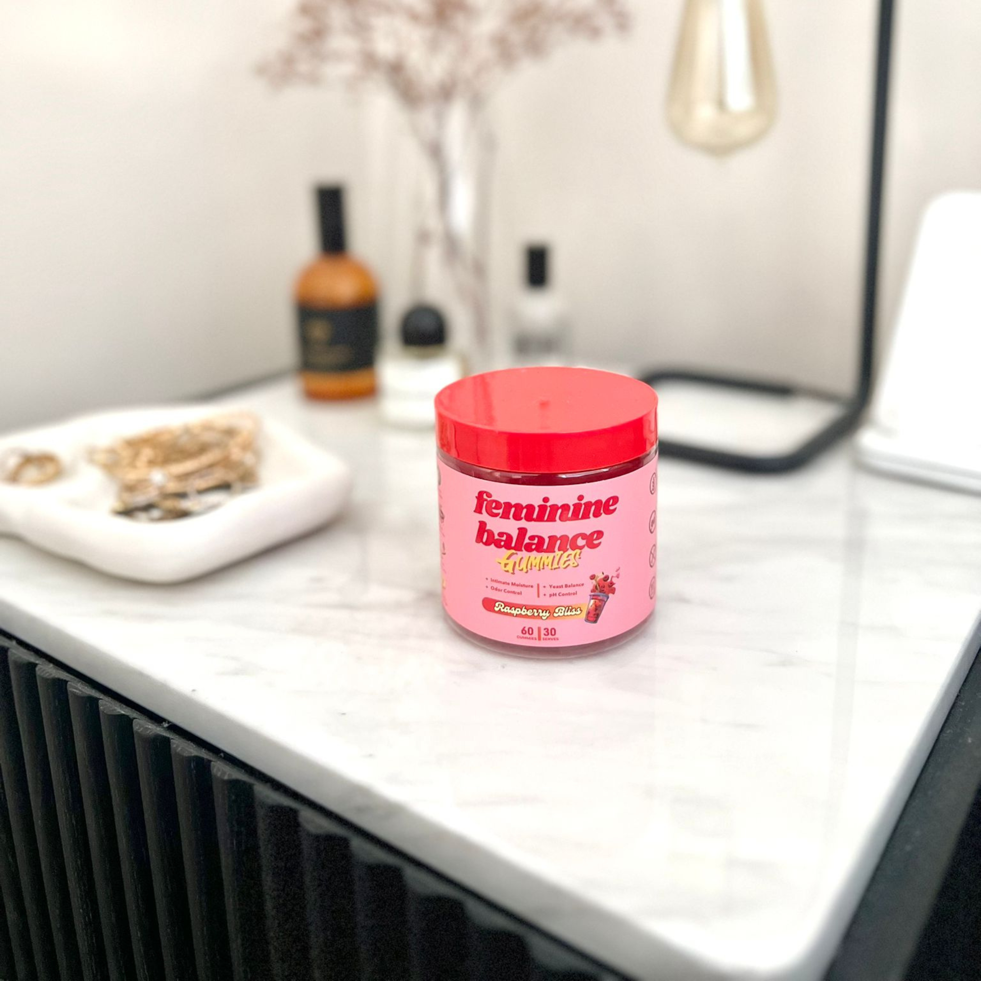 Feminine Balance Vaginal Probiotic Gummies for Women with Cranberry