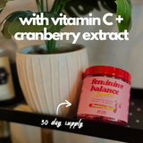 Feminine Balance Vaginal Probiotic Gummies for Women with Cranberry