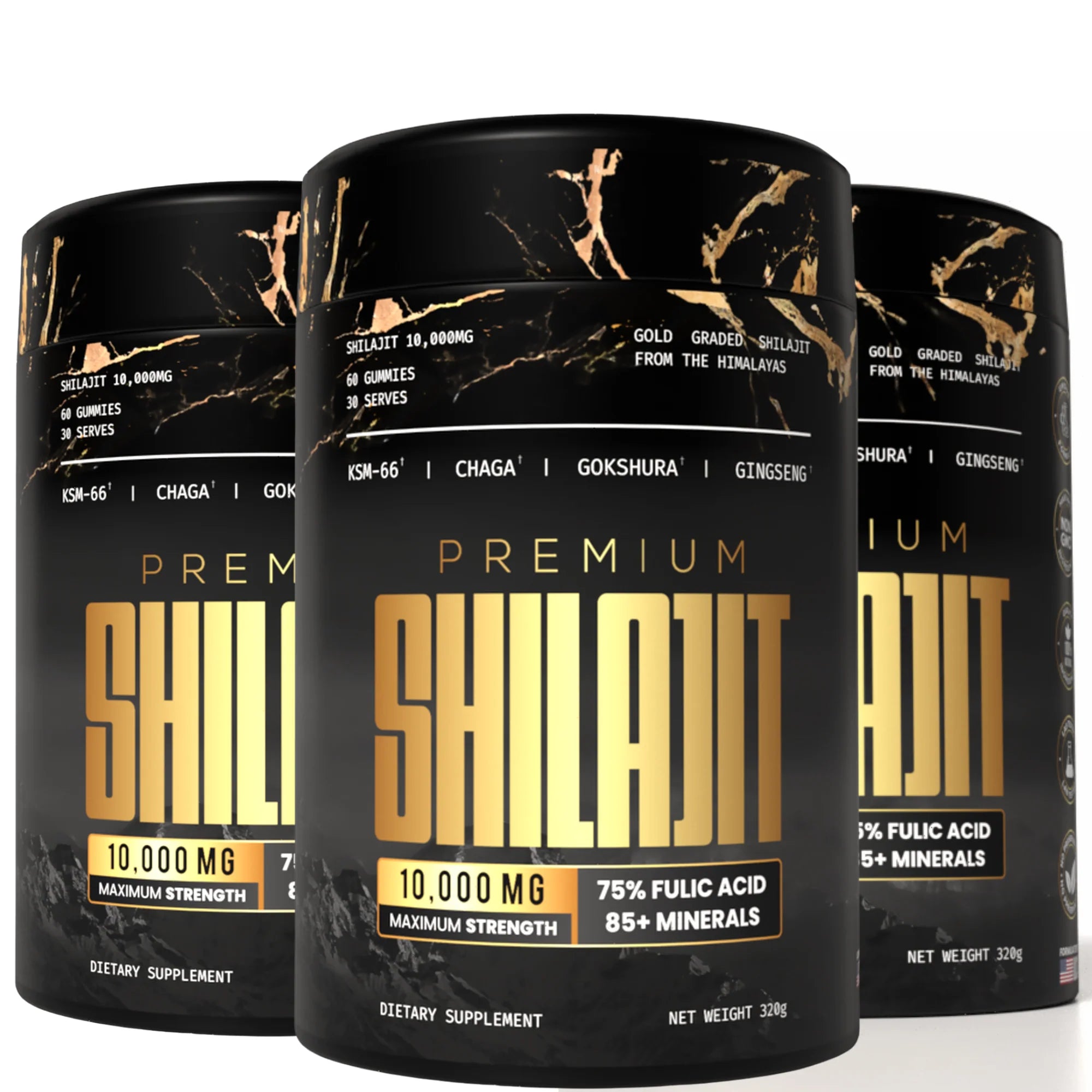 Shilajit Gold Gummies with Ashwagandha, Gokshura & more